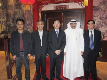 我國駐沙特大使李成文一行視察我院出口建設的沙特ASK石膏板生產(chǎn)線