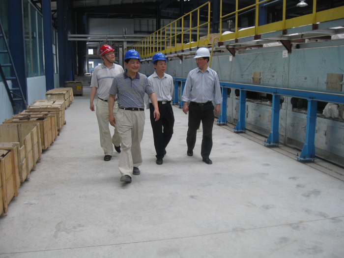 林楚榮院長視察新福興光伏玻璃生產(chǎn)線項目