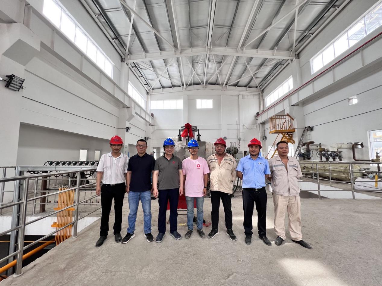 公司承接的郴州旗濱余熱發(fā)電項目并網(wǎng)發(fā)電